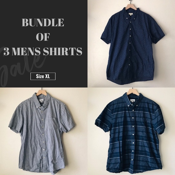 Bundle of 3 Button Down Shirts - XL - Picture 1 of 16